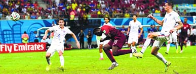 Portugal substitute Silvestre Varela scored a heroic goal in the extra time to draw with US at the Amazonia arena in Manaus.