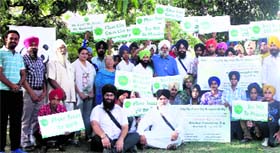 Volunteers of EcoAmritsar take out a nature walk in Amritsar on Tuesday.