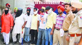 The accused in police custody in Ludhiana.