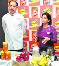 Shreya Goel, dietician, demonstrates how to use peanut butter to ones advantage