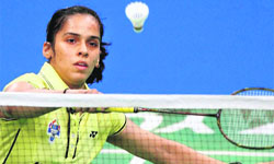 Saina beat compatriot PC Thulasi 21-18 21-15 in the second round of the Australian Super Series in Sydney on Thursday.