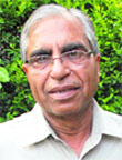 Dr VK Gagneja at his residence in panchkula. Tribune Photo: Nitin Mittal