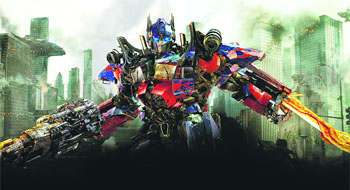 A still from Transformers: Age of Extinction