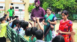 HIV-AIDS children in Jalandhar.