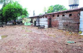 A view of the faseel wall (inner circular road from Hall Gate to Sikandari Gate) which is to be auctioned soon by the MC in Amritsar