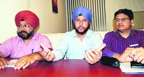 Chartered accountants during a meeting to chalk out preparations for the CA Day celebrations in Amritsar