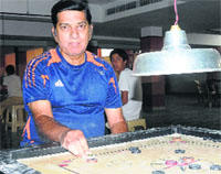 Suhash Kambli at Sector 45, Chandigarh. Tribune Photo: S Chandan