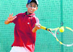 Neeraj Yaspaul in action during the final match against Sehaj Sidhu on Sunday. Tribune photo: Vicky Gharu