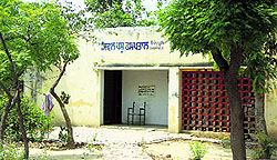 A view of the Veterinary Hospital at Mithapur village in Jalandhar on Friday