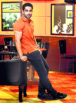 Zorawar Singh strikes a pose in Ludhiana on Tuesday. Tribune Photo: Himanshu mahajan