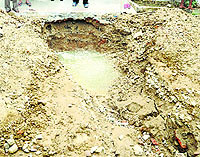 The MC is yet to complete the work on the road at Sunil Park in Ludhiana.