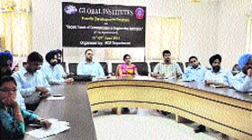 Teachers participate in a faculty development programme on Recent trends of communication in engineering application at Global Institutes in Amritsar.