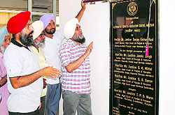 Final touches being given for the inauguration ceremony in Amritsar