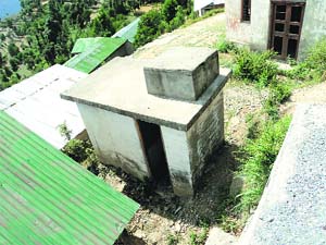 School toilets at Thalli in the Churah area need immediate maintenance.