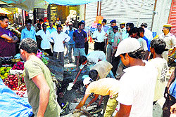 Authorities remove illegal encroachments in Kangra on Saturday