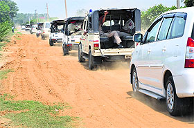 The ministers cavalcade. 