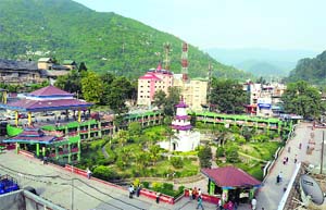 A view of the Indira Market complex in Mandi.