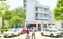 The Civil Hospital, Ludhiana, is short of nursing staff. Photo: Inderjeet Verma