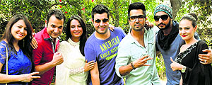 The cast of upcoming Punjabi film Yaaran Da Katchup