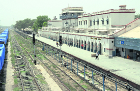 A view of the Bathinda railway station. 