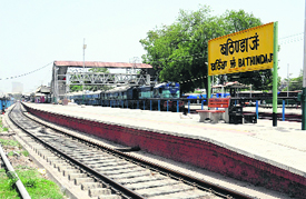 A view of the Bathinda railway station. 