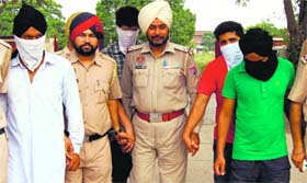 The accused in police custody in Mohali on Sunday
