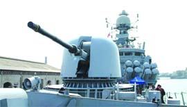 INS Kuthar  a Khukri class corvette  suffered damage while entering the harbour of a naval base in Andamans.