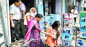 women involved in flesh trade being taken into custody in Ludhiana on Tuesday.