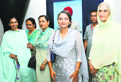 The family members (mother, wife and sister) of Finance Minister Parminder Singh Dhindsa at the Vidhan Sabha.