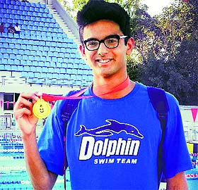 Manavdeep Singh Bal won a gold and a silver at the Junior National Aquatic Championship in Bhopal.