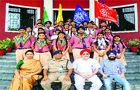 Ryan International School students at the investiture ceremony in Amritsar.