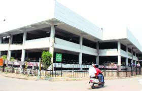 The multi-level car parking complex in Ludhiana