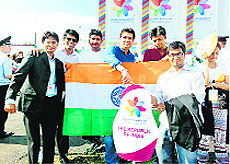 Sachidandand Swami (head of delegation), Dhaval Gupta, Mukesh Kumar (IIT Delhi), Sumit Bhandari, Uday Singh, Ankit Prasad (Founder & CEO of Touchtalent)
