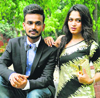 Saazish Sidhu with Aafreen Sidhu