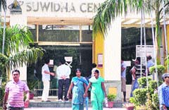 A view outside the Suwidha Centre in Jalandhar. Photo: Sarabjit Singh