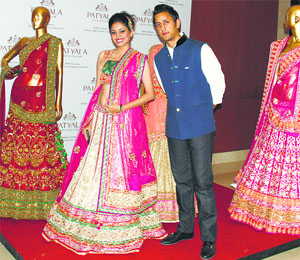 Saurab Aggarwal with a model