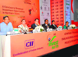Uttarakhand state session in progress at CII Invest North 2014 in New Delhi on Friday.
