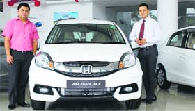 At the launch of Honda Mobilio