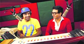 Preet Harpal (right) in the song Good Bye