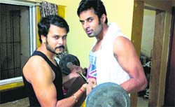 Workout buddies: Jay Soni and Rahul Raj Singh