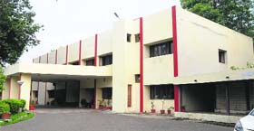 An outer view of the Circuit House building that is to be re-constructed in Amritsar.