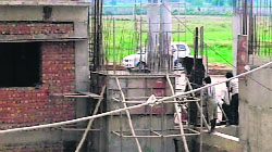 Construction underway at CRSU, Jind.