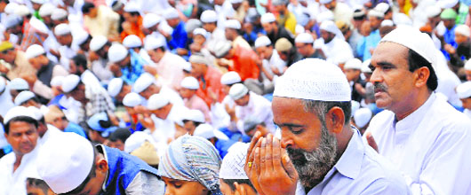 A huge gathering at a mosque in Dehradun on Tuesday