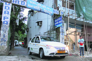 Poor parking arrangements at the MDDA parking lot in Dehradun.