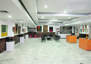 A view of KT Kala Gallery that has renovated its space for live art shows in Amritsar. 