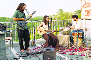Members of the band Just Ittefaaq