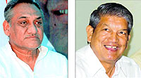 Vijay Bahuguna                                   Harish Rawat