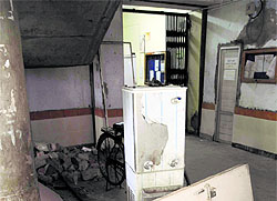Repair work under way at the office of the ADC (D) at the Mini-Secretariat, Ludhiana