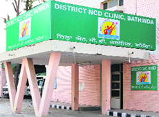 A view of the District NCD clinic in Bathinda.