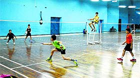 Players in action